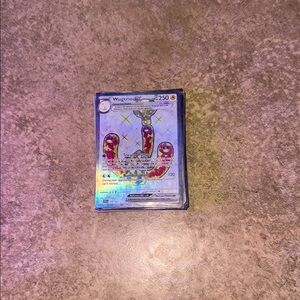 Pokemon Wugtrio Card with Red and Blue Accents